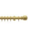 28mm Fixed Lengthed Wooden Curtain Pole Set (Light Ash 240cm Wide)