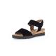 Gabor Women Sandals, Ladies Wedge Sandals,Wedge Sandals,Wedge Heel,Summer Shoe,Comfortable,Flat,Black (Schwarz) / 47,38.5 EU / 5.5 UK