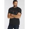 T-Shirt MAN'S WORLD, Herren, Gr. M (48/50), schwarz, Obermaterial: 100% Baumwolle, bedruckt, casual, normal, Rundhals, Kurzarm, Shirts, Kurzarm, mit Print, Rundhals, aus Baumwolle, auch in großen Größen