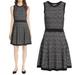 Kate Spade Dresses | Kate Spade Mod Plaid Knit Sweater Dress Black Womens Size Xs | Color: Black | Size: Xs