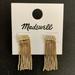 Madewell Jewelry | Madewell Gold Tassel Earrings | Color: Gold | Size: 1.25” Long