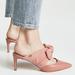 Tory Burch Shoes | $440 Tory Burch Eleanor 65mm Mules Bow Pointy Leather Tramonto Pink 9.5 (Tc14) | Color: Pink | Size: 9.5