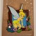 Disney Accessories | Disney Peter Pan Tinker Bell Floral Frame Portrait Enamel Pin New | Color: Blue/Yellow | Size: Os