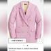 J. Crew Jackets & Coats | J. Crew Tall Bristol In Stretch Linen Blazer: Size 8t (8 Tall) | Color: Pink | Size: 8