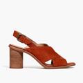 Madewell Shoes | Madewell The Ruthie Crisscross Sandal In Nubuck Leather 7.5 Brick Brown | Color: Brown/Red | Size: 7.5