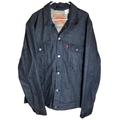 Levi's Jackets & Coats | Levis 70797 Blue Denim Stiff Trucker Red Tab Classic Jean Jacket Size Xxl | Color: Blue/Gray | Size: Xxl