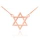 Men's Star of David Necklace in 9ct Rose Gold