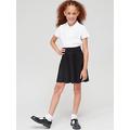 V by Very Girls 2 Pack Jersey School Skater Skirts - Black, Black, Size Age: 5-6 Years, Women