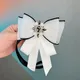 Broches à nœud papillon en dentelle blanche pour femmes cols de chemise de style collège nœud