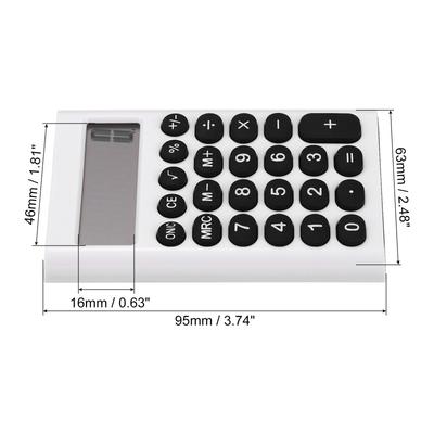 Desktop Calculator 8 Digit LCD Display Desk Calculator Style 3 White