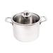 7.5L 24cm (7.9 Quart 9.5 Inch) Premium Clad Stainless Steel Induction Stock Pot With Lid