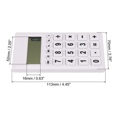 Desktop Calculator 8 Digit LCD Display Desk Calculator Style 2 White