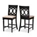Baxton Studio Verina Modern and Contemporary Fabric Upholstered Wood Counter Stool