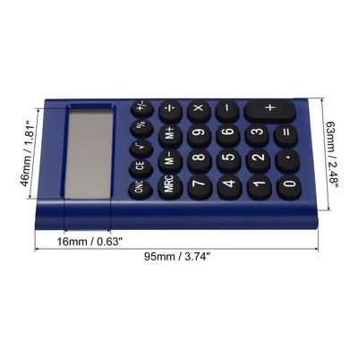 Desktop Calculator 8 Digit LCD Display Desk Calculator Style 3 Blue