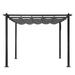 Outopee 13 Ft. W x 10 Ft. D Metal Pergola w/ Canopy Metal | 88.6 H x 158 W x 118 D in | Wayfair 200933344725