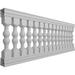 Ekena Millwork Fiberthane Avalon Balustrade Railing Kit, Fiberglass in White | 42 H x 108 W x 7 D in | Wayfair BALK42X108AVA