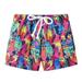WREESH Kids Boys Sport Shorts Summer Beach Shorts Casual Workout Shorts Children s Printed Rubber Waist Shorts Baby Clothes Multicolor
