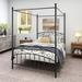 Red Barrel Studio® Queen Size Metal Canopy Bed Frame Metal | 75.6 H x 59.84 W x 83.46 D in | Wayfair 9A5738B7364640EF99A2445046179278