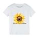 Girls Long Sleeve Thermal Girls Undershirts 2t Boys And Girls Tops Short Sleeved T Shirts Sunflower Cartoon Print LIVE IN THE SUNSHINE For Boys And Girls Summer Solid Color