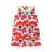 Girl Summer Clothes Summer New Sleeveless Lapel Line Buckle Pattern Cutes Small A Line Dress Dresses For Girls
