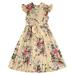 Girl Summer Clothes Casual Summer Scoop Flower Print Neck Sleeveless Flowy Print Plain Sunpleated Dresses For Girls