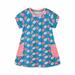 Funicet Baby Girls Summer Dresses O-Neck Short Sleeve Printed Dresses Fashion Cute Casual Cotton Dresses