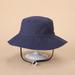 XINKAIRUN Kids Summer Solid Bucket Hat Fashion Hats for Kids Navy