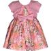 Bonnie Jean Girls 2T-4T Floral Shanti Dress with Cardigan
