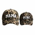 Baby Hat Parent Child Outfit Unisex Baseball Cap Classic Low Profile Cotton Baseball Cap Embroidery Mama Labeling Letter Soft Unconstructed Beach Hat Brown