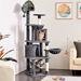 Tucker Murphy Pet™ Dalanna 5'7" Cat Condo Manufactured Wood in Gray/Black/Brown | 69 H x 19 W x 19 D in | Wayfair 09C98085C27846769E1C7D2269CB44C1