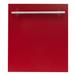 ZLINE 24 in. Fingerprint Resistant Control Dishwasher w/ Tub & Style Handle, 52dBa in Red/Gray | 34.25 H x 23.56 W x 22.4 D in | Wayfair DW-RG-H-24