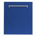 ZLINE 24 in. Fingerprint Resistant Control Dishwasher w/ Tub & Style Handle, 52dBa in Gray/Blue | 34.25 H x 23.56 W x 22.4 D in | Wayfair DW-BM-24