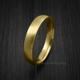 Satin Finish 9K Or 18K Solid Gold Dome Shaped Wedding Band in 3/4/5/6mm, Timeless & Elegant Design For Men Women, Classic
