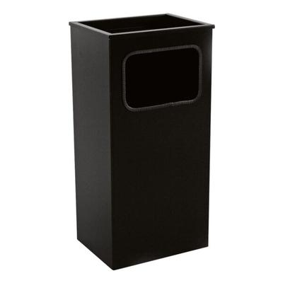 SZ Metall Standaschenbecher Stahlblech 11,6 Liter schwarz, 30x62x23 cm