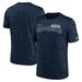 Men's Nike College Navy Seattle Seahawks Velocity Arch Performance T-Shirt