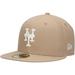 Men's New Era Khaki York Mets 59FIFTY Fitted Hat