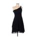 Marc New York Andrew Marc Casual Dress - A-Line Plunge Sleeveless: Black Print Dresses - Women's Size 4