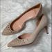 J. Crew Shoes | J.Crew Sunwashed Pink K7887 Heel Jewel 65mm Colette Pump Shoes Size 6 Jcrew Heel | Color: Cream | Size: 6