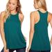 Free People Tops | Intimately Free People Long Beach Racerback Tank Top Ribbed Green Boho Casual M | Color: Blue/Green | Size: M