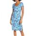 Lilly Pulitzer Dresses | Lilly Pulitzer Malin Midi Dress Seahorse Print T Shirt Dress | Color: Black/Blue | Size: Xxs