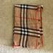 Burberry Accessories | Burberry Giant Check Print Scarf | Color: Tan/White | Size: Os