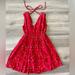 Madewell Dresses | Madewell Magnolia Tie-Back Dress In Rosebud Scatter. | Color: Red | Size: M