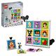 LEGO Disney 100 Jahre Disney Zeichentrickikonen, Bastelset und DIY Set als Wandkunst und Schlafzimmer Accessoires, mit Mickey Maus und Co., Geschenkidee zu Ostern für Kinder 43221