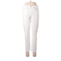 Gap Jeans - High Rise Skinny Leg Denim: White Bottoms - Women's Size 28 - Light Wash