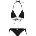 Bügel-Bikini URBAN CLASSICS "Damen Ladies Recycled Triangle Bikini" Gr. M, N-Gr, schwarz (black) Damen Bikini-Sets Ocean Blue