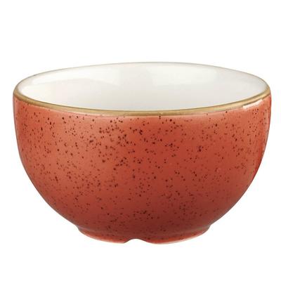 Churchill SSOSSSGR1 8 oz Stonecast Sugar Bowl - Ceramic, Spiced Orange