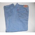 Vintage, Great Condition, 550 Levi 5 Pocket, Red Tab Jeans, 48 X 32 Comfort Relaxed Straight Leg, Stonewashed Blue Denim Inv115