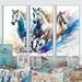 Union Rustic Dianabasi Herd Of Horses Running IV - 3 Piece Print on Canvas in White | 28 H x 36 W x 1 D in | Wayfair
