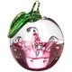 Caithness Glass U8945 Piece Crystal Windfall Ruby Nature Paperweight, Clear, Green/ Red