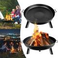 Multifunktional Foyers et Braséros avec 3 Pieds Rond bbq Brasero Exterieur Ménager Barbecue Brasero